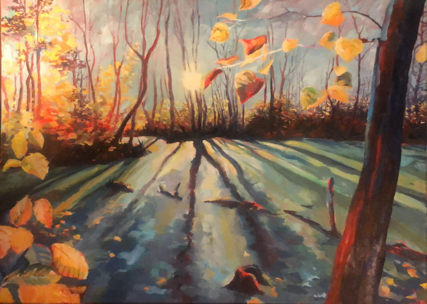 Podzim, 60x90cm, olej na plátně, 2025, soukromá sbírka