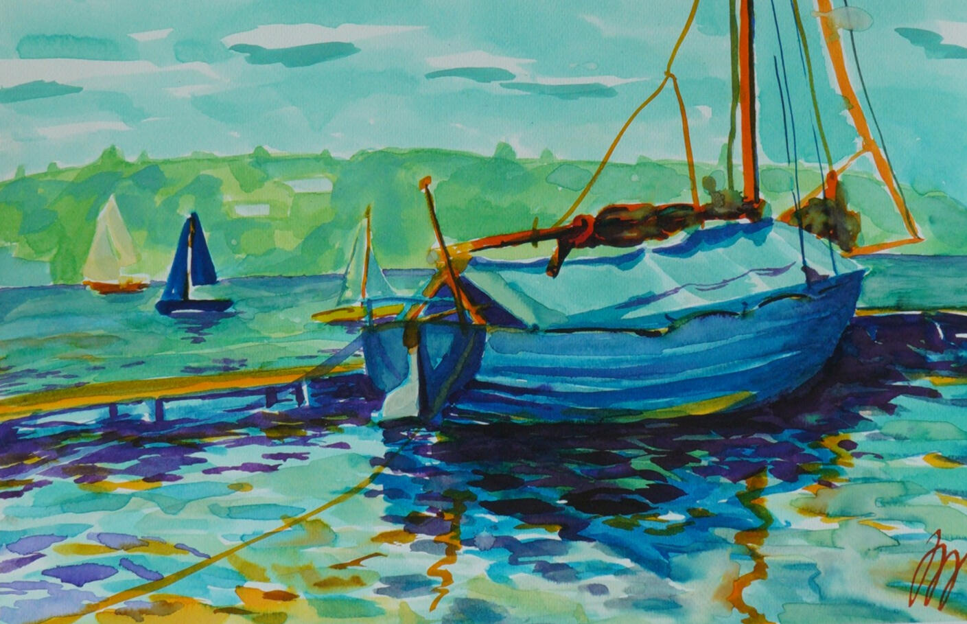 Loď 1, A2, 2024, 6 000,-kč