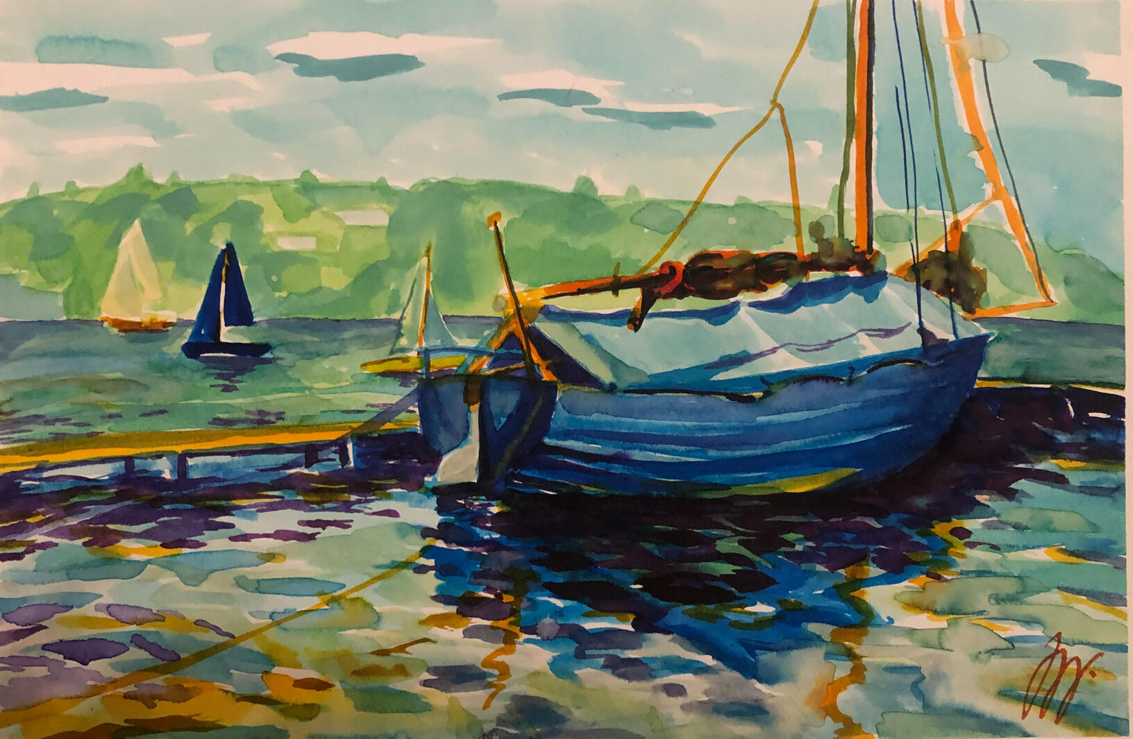 Prigl, 23,5x26cm, 2023, 6 000,-kč