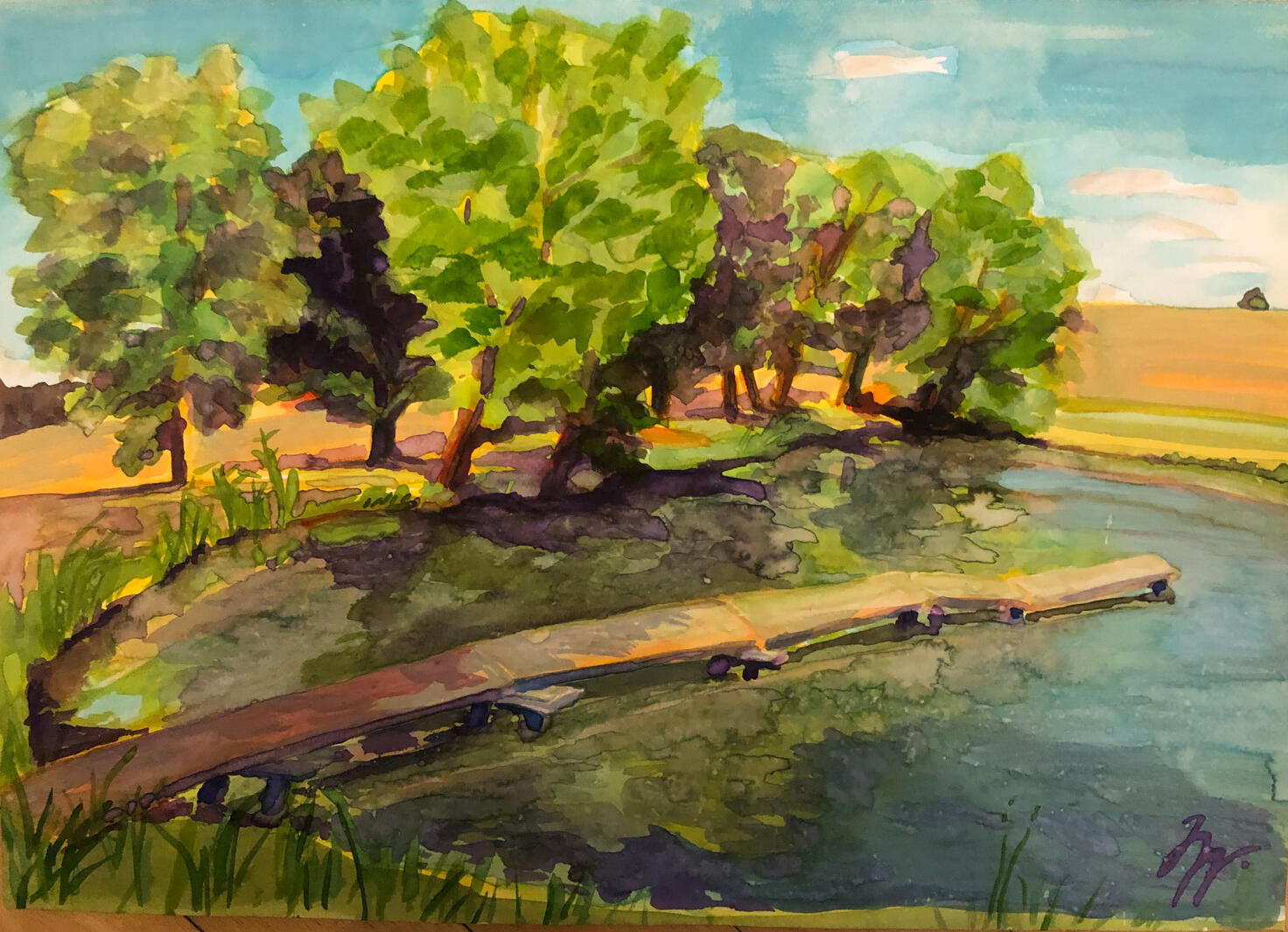 Rybník v polích-Moravec, A2, 2022, 4 000,-kč