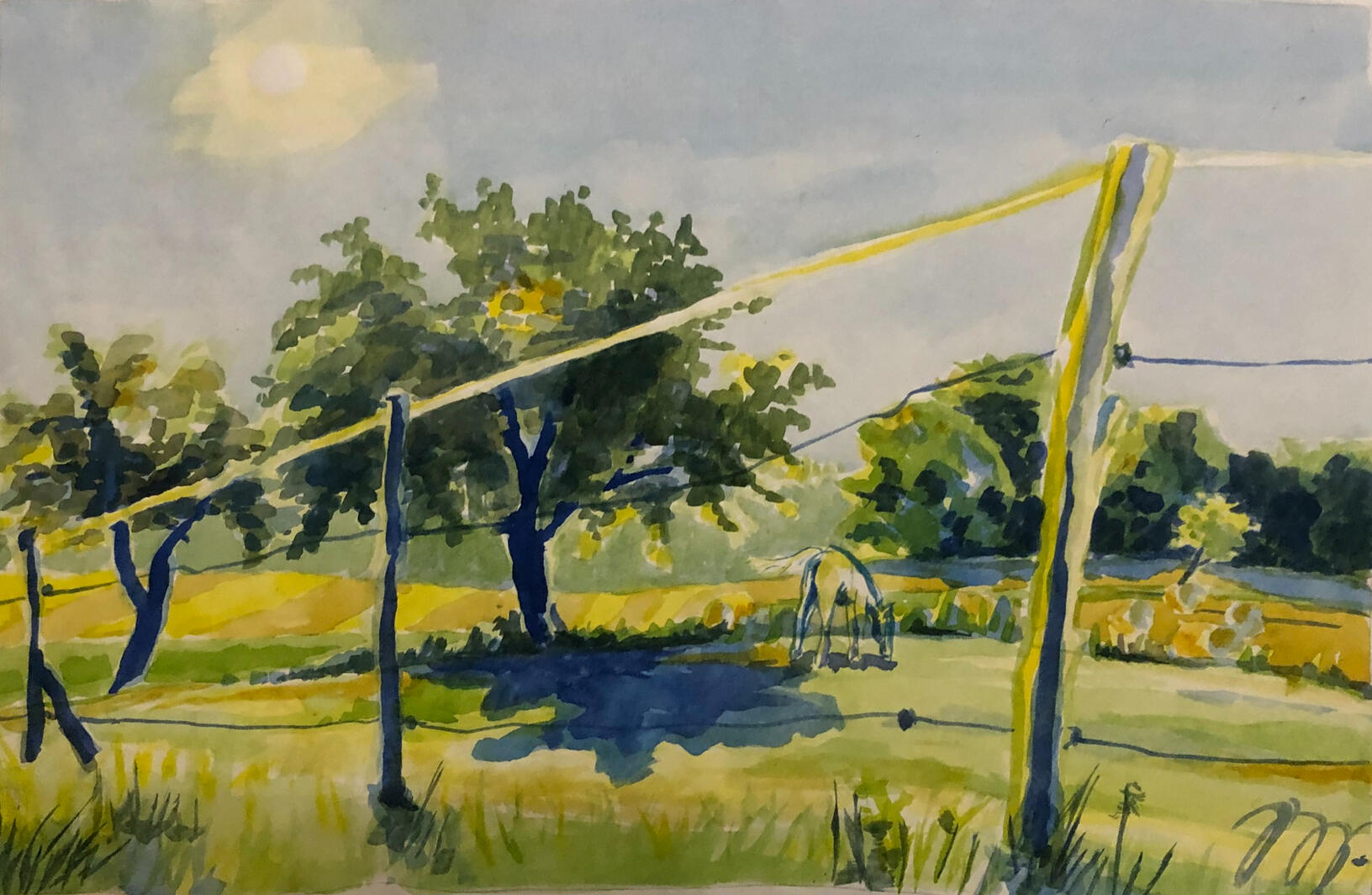 L’eté, 46,5 x 30,5cm, 2024, 6 000,- kč